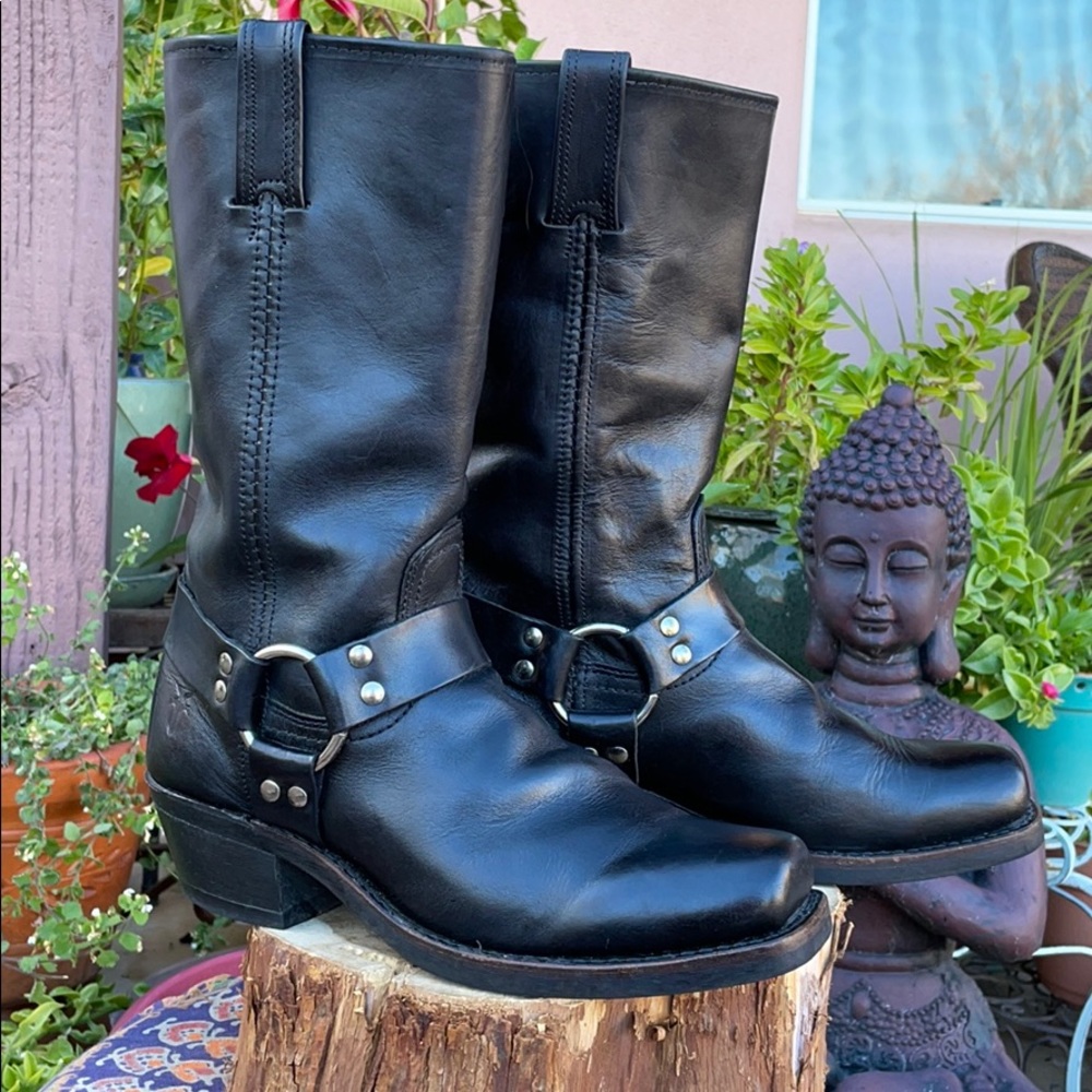 EC Frye Harness Boots Sz 8.5 - Picture 1 of 16